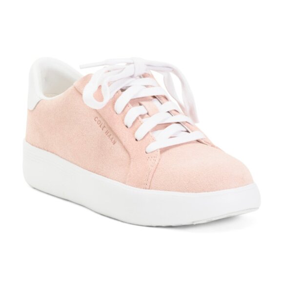 COLE HAAN Cameo Rose Suede Gc Joy Platform Sneakers